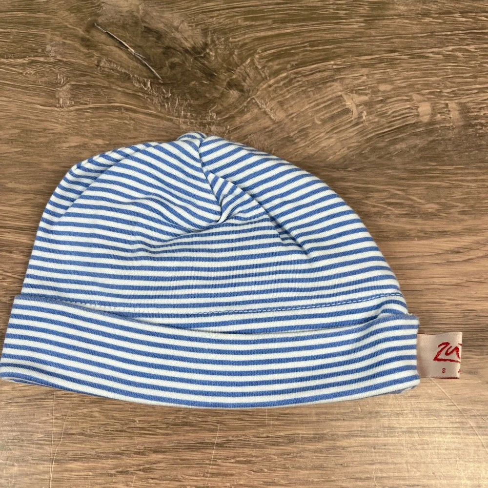 Zutano Gerber Baby Grand Beanie Set Baby 0-6M Multi Color Striped Cotton Hats